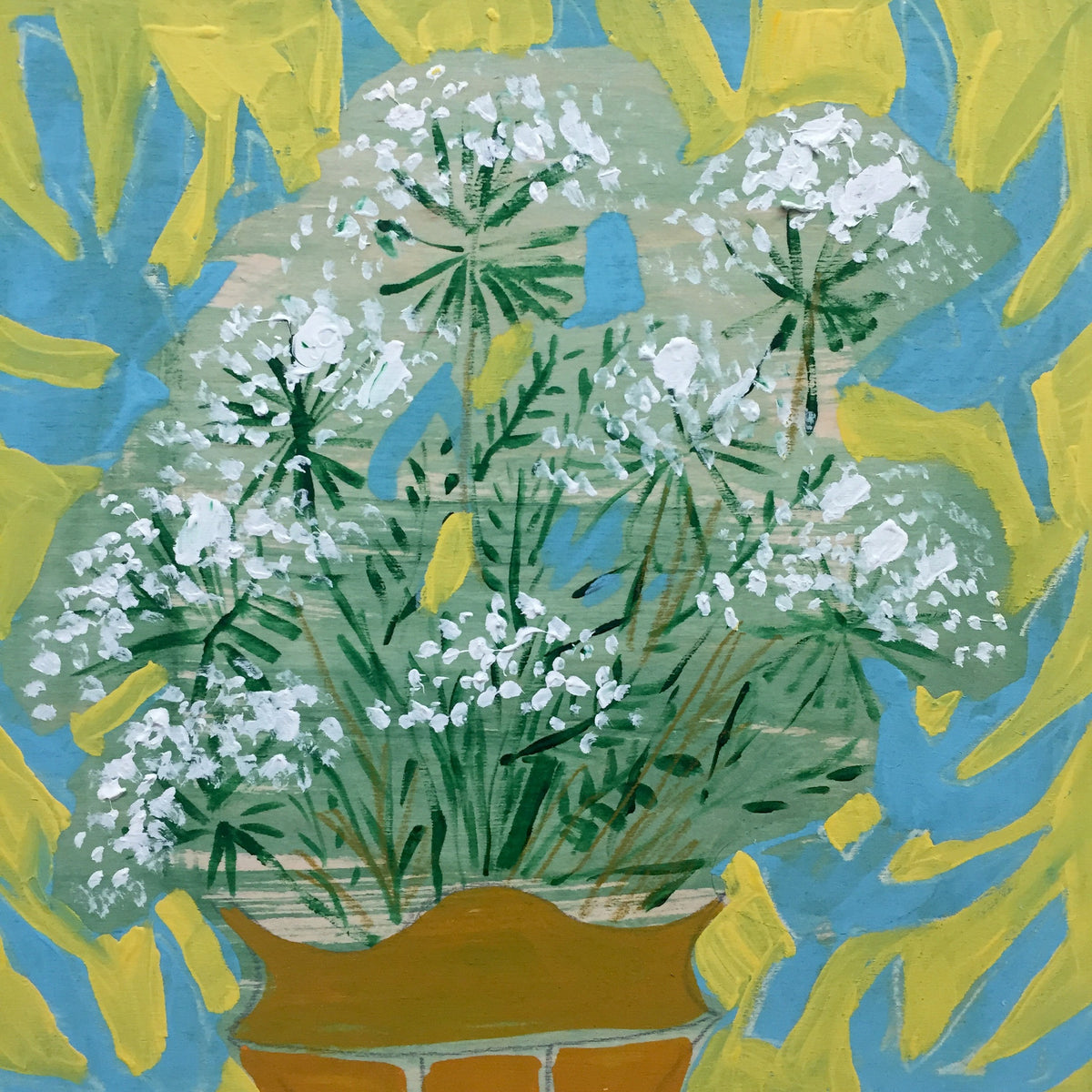 QUEEN ANNE'S LACE - FLOWERS FOR ELOISE - 12X12"