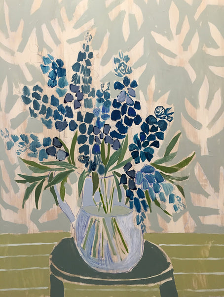 TEXAS BLUEBONNETS - FLOWERS FOR AUDREY - 30X40"