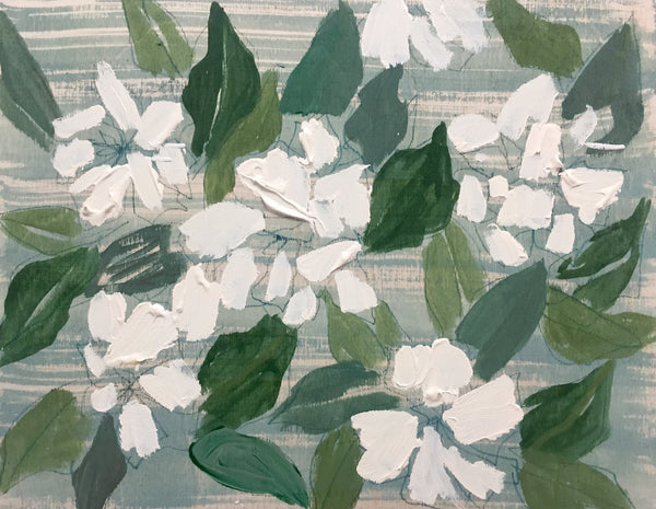 GARDENIAS - FLOWERS FOR ELIZABETH - 11X14"