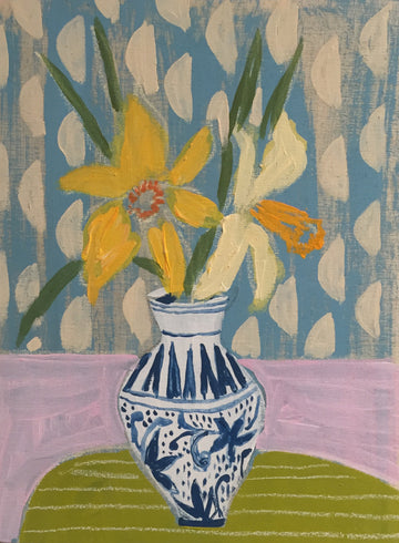 DAFFODILS - FLOWERS FOR BELLA - 9X12"