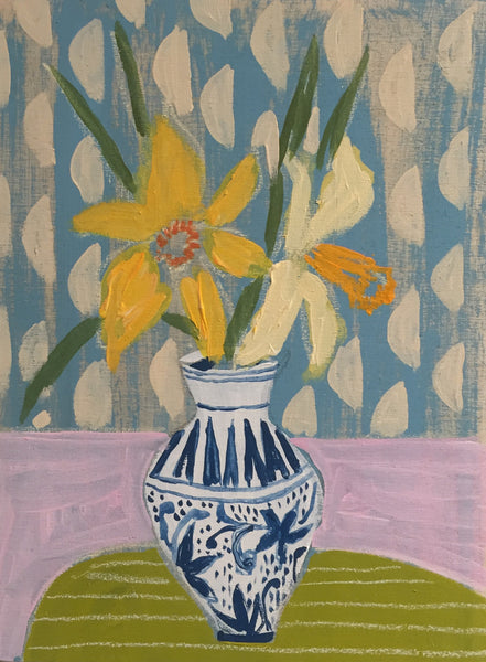 DAFFODILS - FLOWERS FOR BELLA - 9X12"