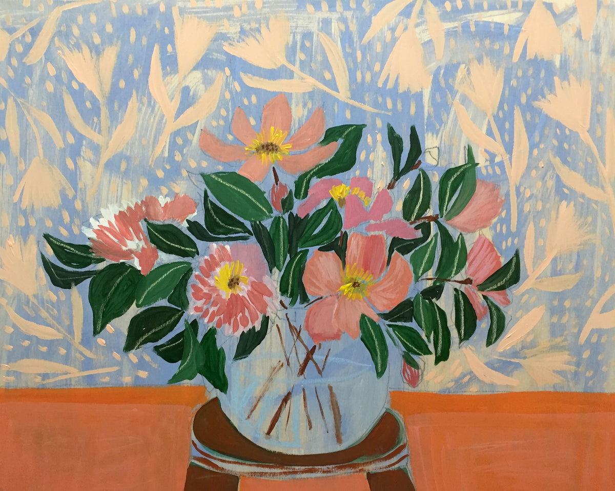 CAMELLIAS - FLOWERS FOR ELEANOR - 24X30"