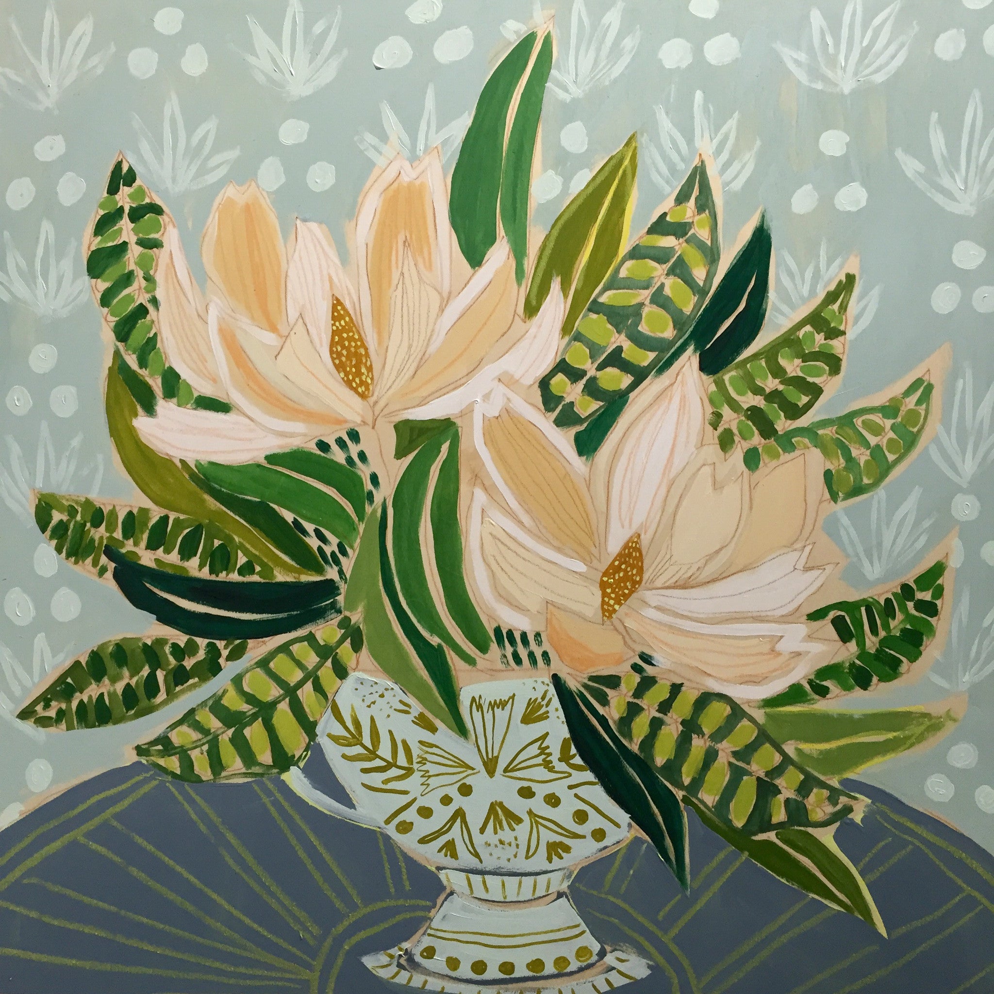 MISSISSIPPI STATE FLOWER: FLOWERS FOR EMMA - 30X30 – Lulie Wallace