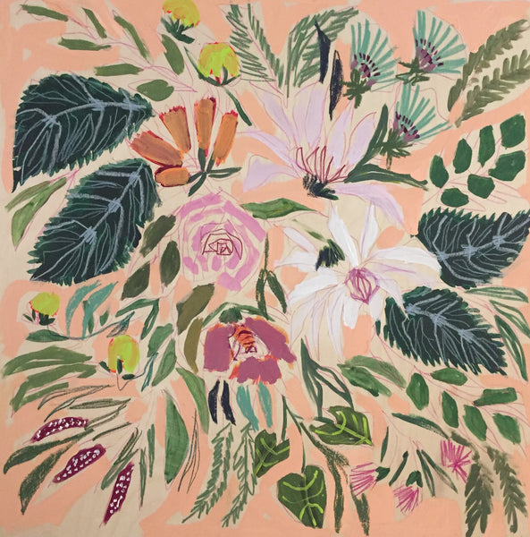 FLOWERS FOR ALICE - 24x24