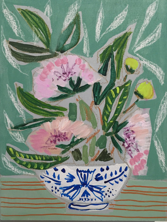 STATE FLOWER OF ALABAMA - FLOWERS FOR SUSIE - 9x12