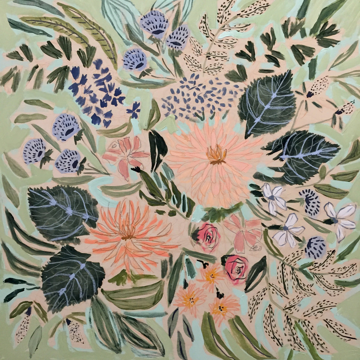 FLOWERS FOR KATE - 36x36