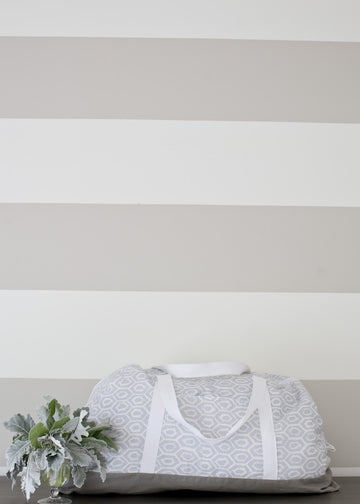 GRAY HEXAGON DUFFLE