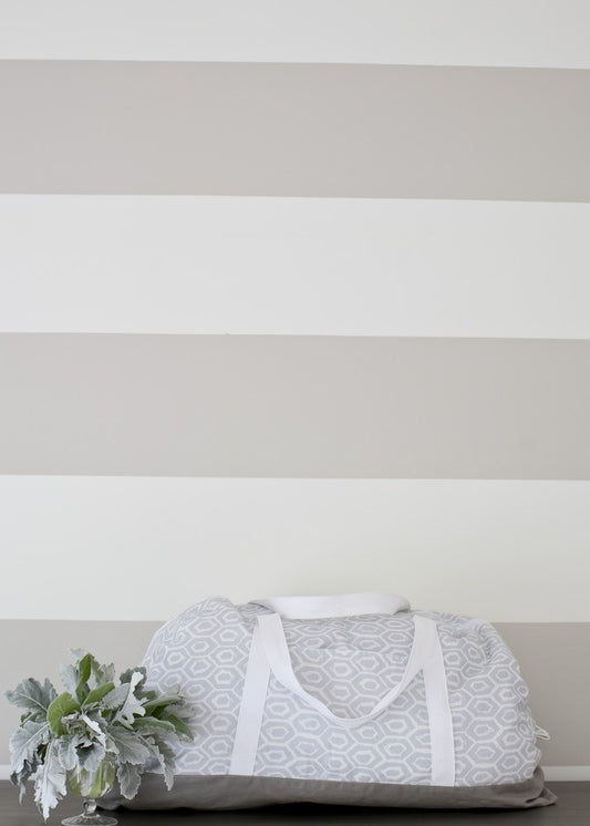 GRAY HEXAGON DUFFLE