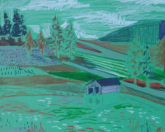 Landscape No. 7 - 8 x 10 Work on Paper