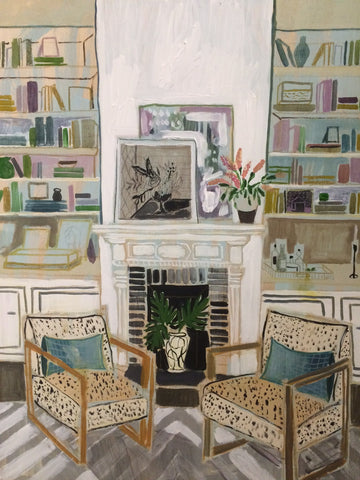 View from my Blue Couch Study No. 1- 30"x40"