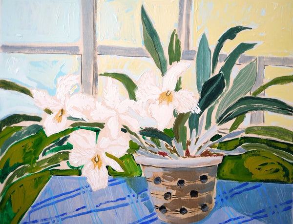 Potted Orchid No. 10 - 24 x 30