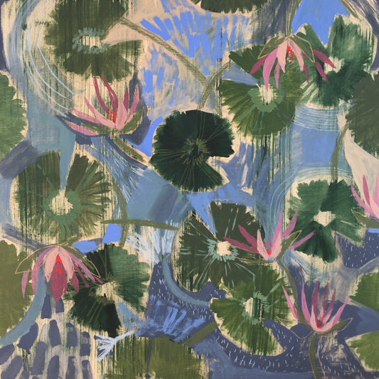 AQUATIC PLANTS NO.22 - 36X36"