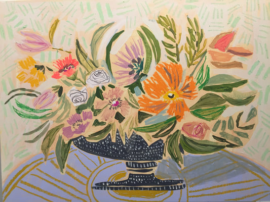 FLOWERS FOR MARGARET - 18x24