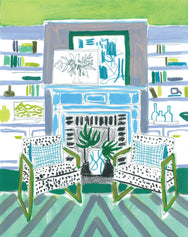 View From My Blue Couch - Print