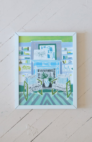 View From My Blue Couch - Print