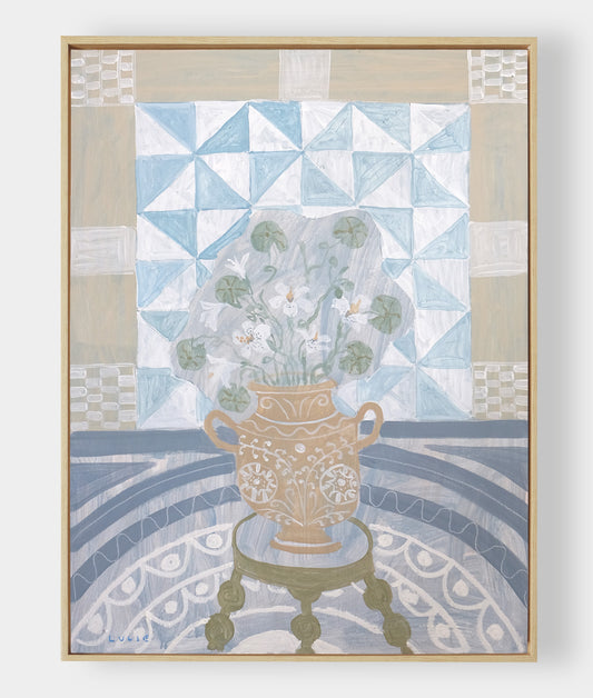 Quilted Floral No. 4 - 30 x 40