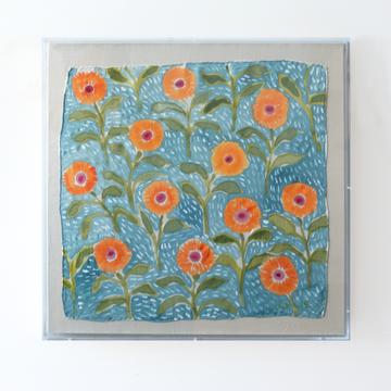 Framed Silk No. 14 - 24 x 24