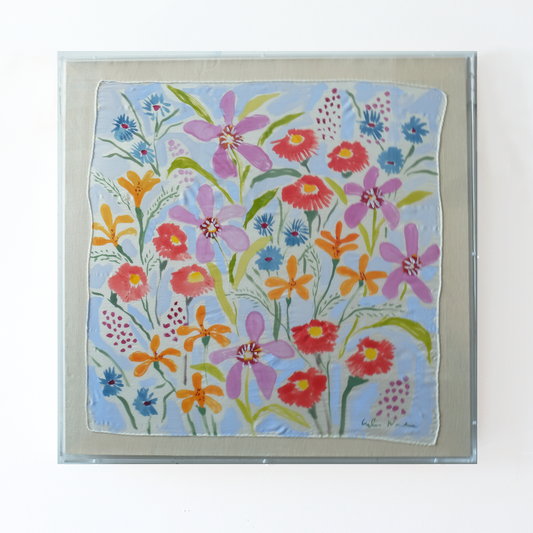 Framed Silk No. 18 - 24 x 24