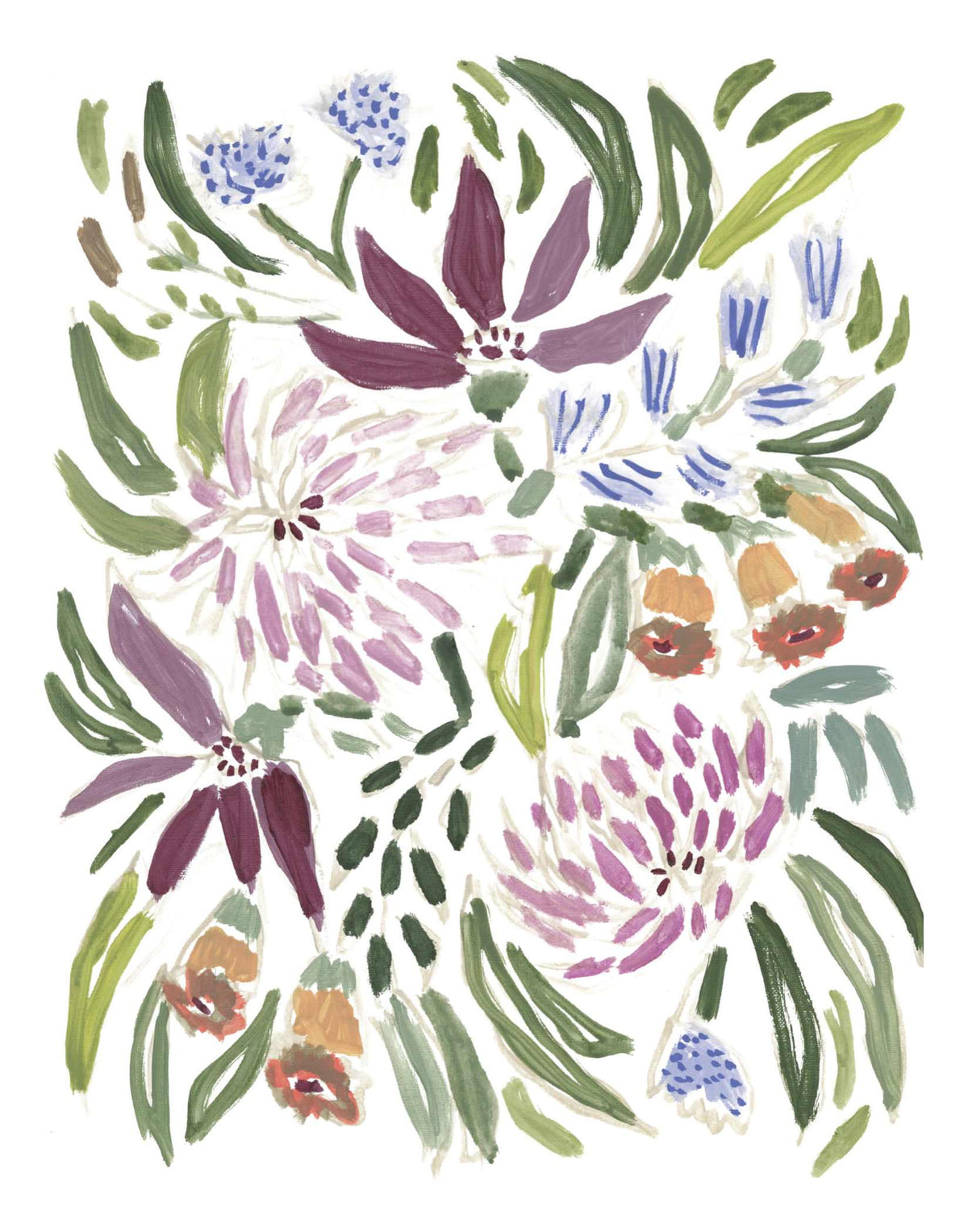 FLOWERS FOR PEGGY PRINT Lulie Wallace