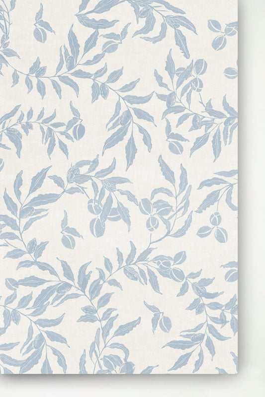 Katherine - Dusty Blue Wallpaper