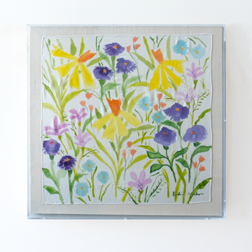 Framed Silk No. 29 - 24 x 24