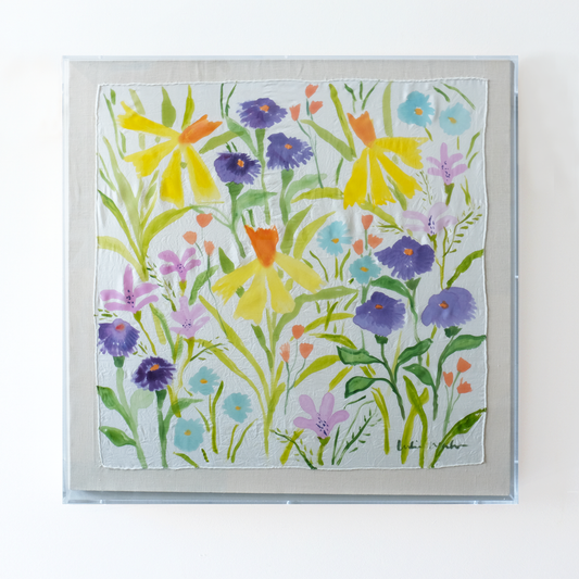 Framed Silk No. 29 - 24 x 24