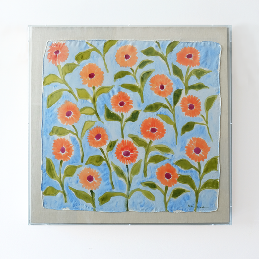 Framed Silk No. 21 - 24 x 24