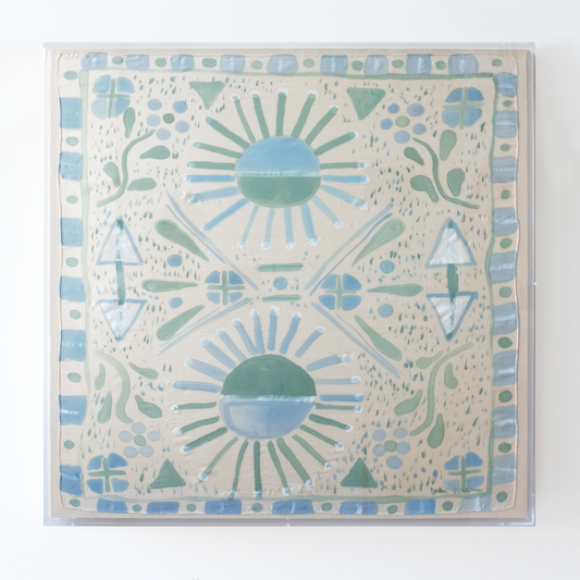 Framed Silk No. 2 - 36 x 36