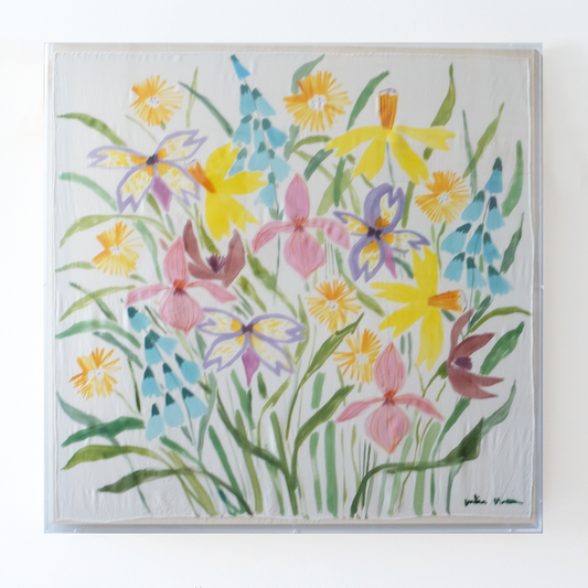 Framed Silk No. 5 - 36 x 36