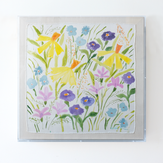 Framed Silk No. 25 - 24 x 24