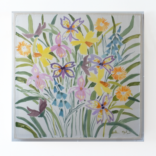 Framed Silk No. 7 - 36 x 36