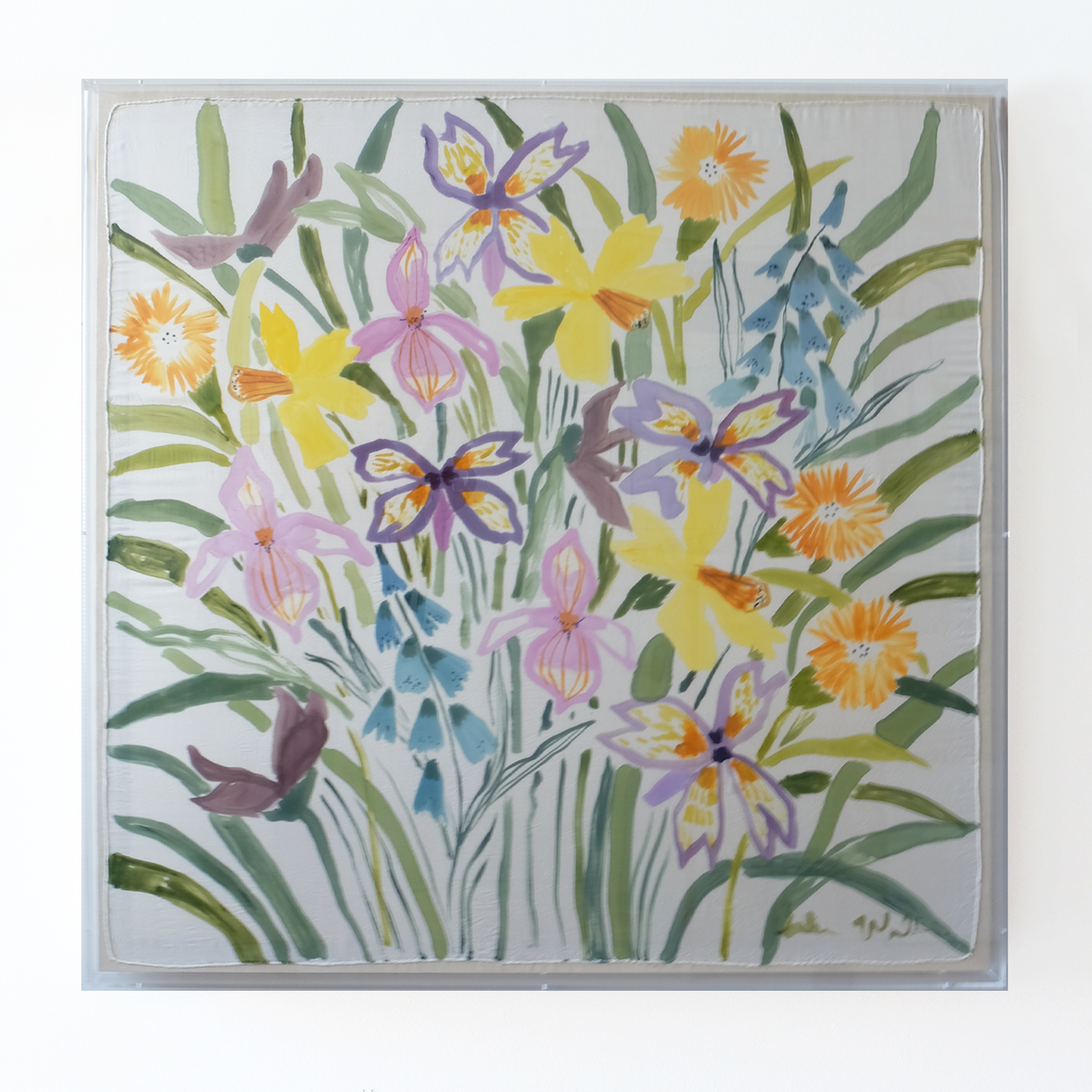 Framed Silk No. 7 - 36 x 36