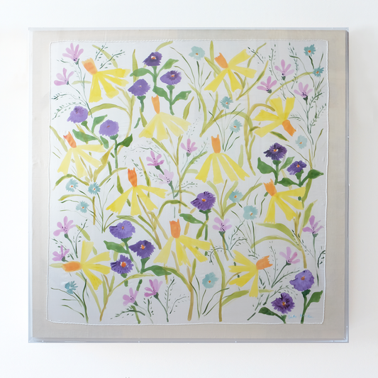 Framed Silk No. 9 - 48  x 48