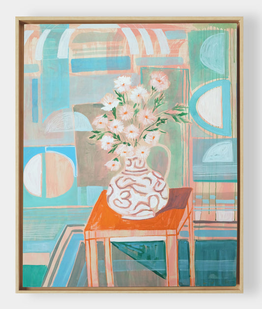 Geometric Floral No. 21 - 36 x 48