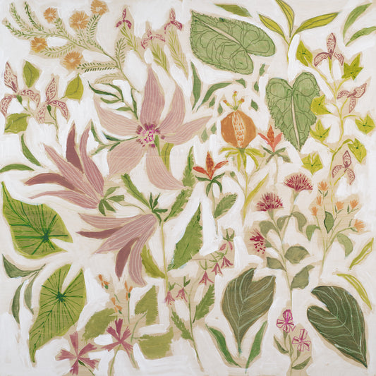 FLOWERS FOR ADDIE - 36 x 36