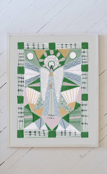 "Gloria" - Angel Silkscreen Print