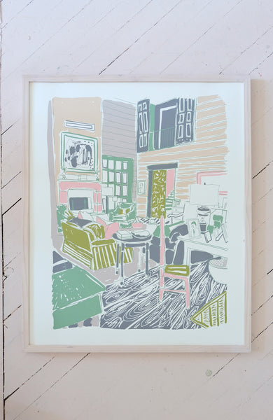 My Mother's Living Room - Silkscreen Print