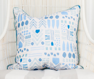 Indigo Zag Pillow