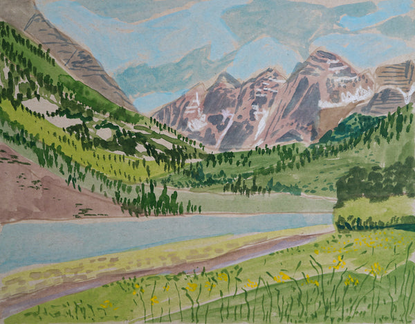 Maroon Bells Sketch No. 2