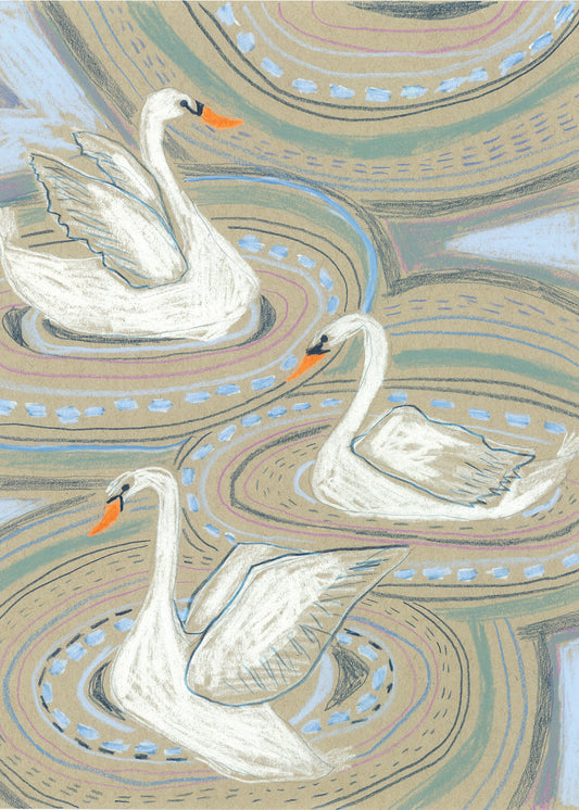 "S" is for Swan - Print