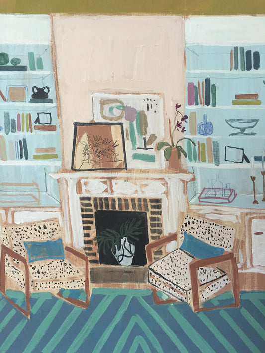 View from my Blue Couch No. 3 - 24"x 30"