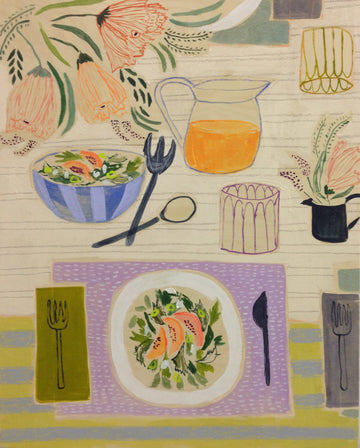 24x30 Tablescape #45