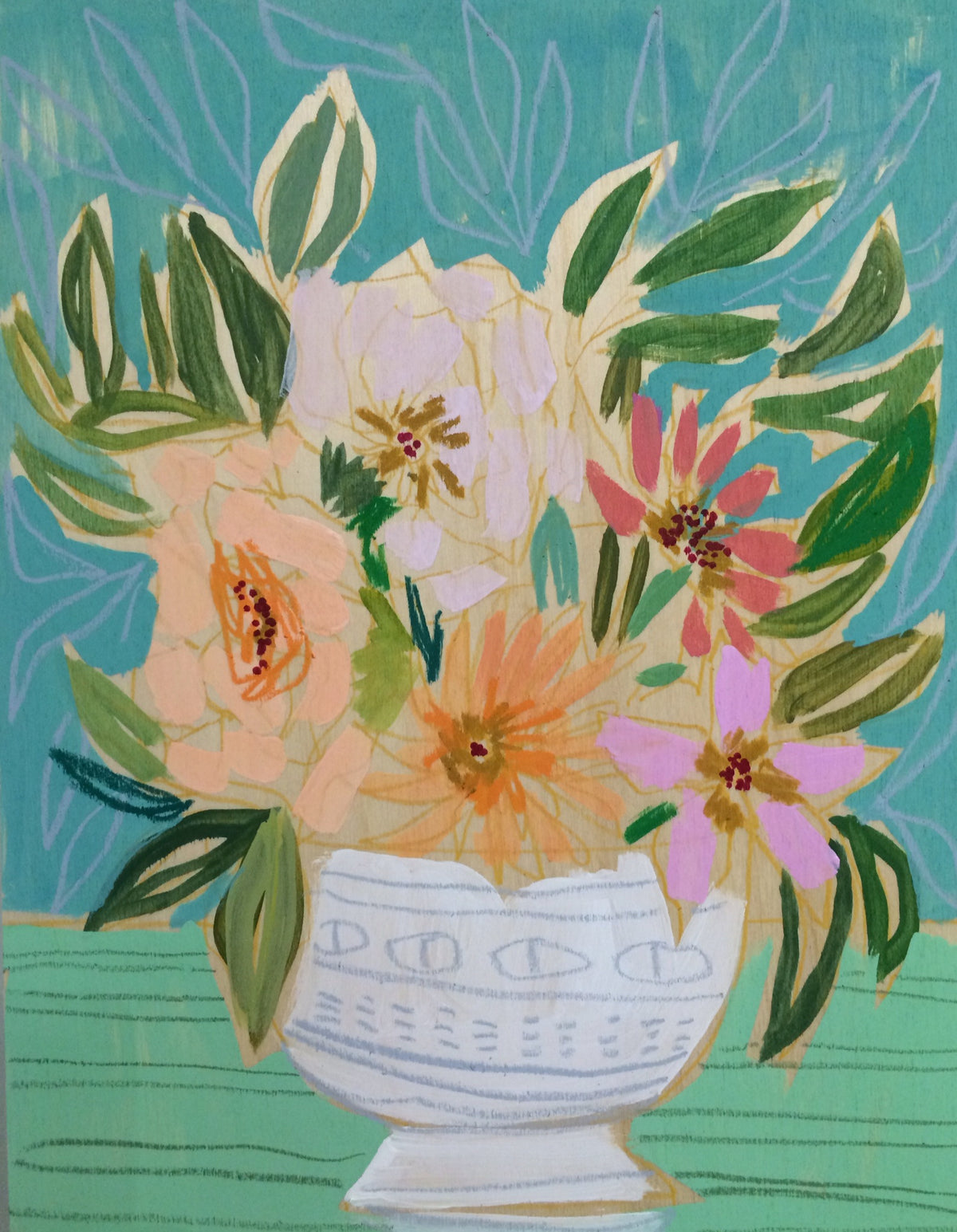 FLOWERS FOR MARY FRANCES - 11X14